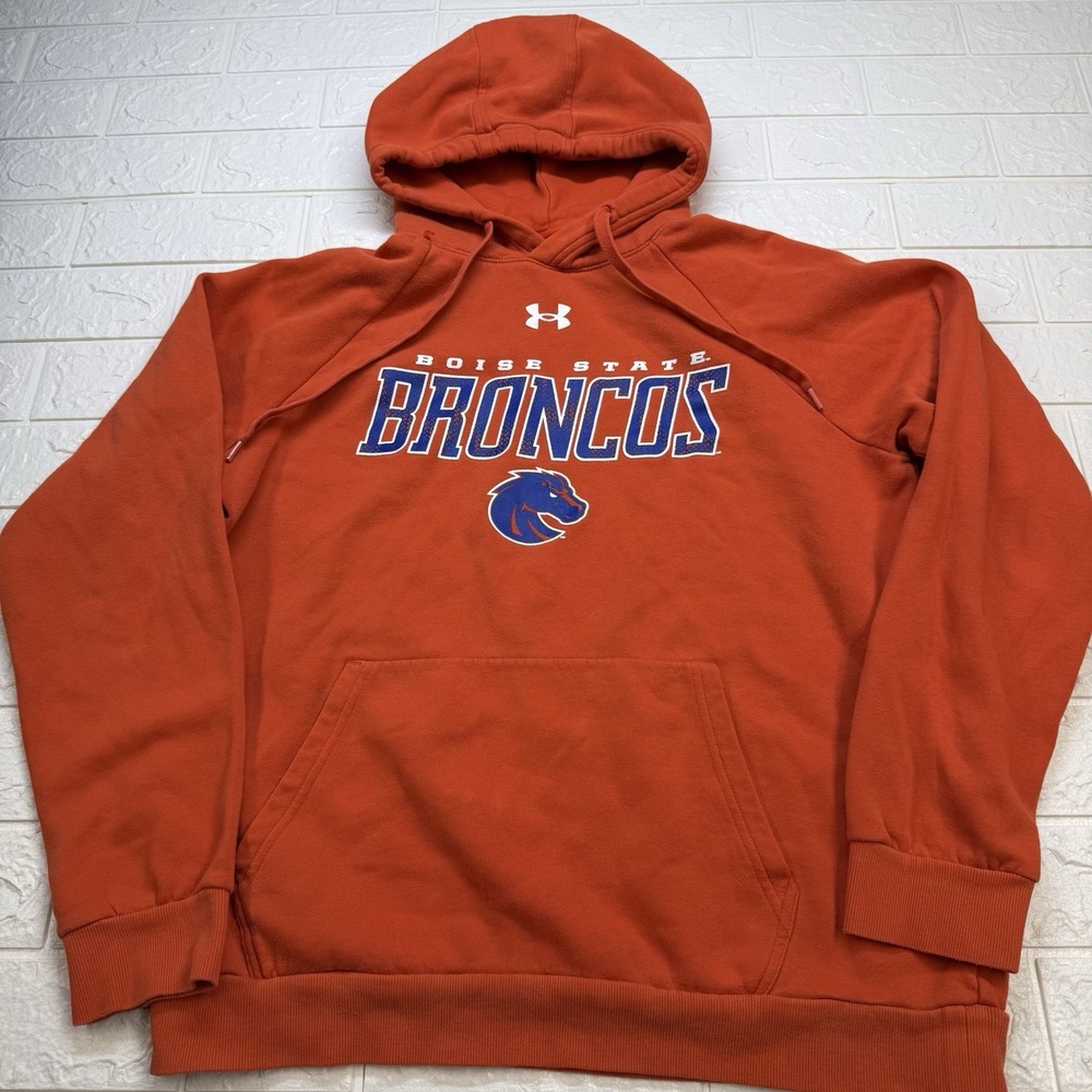 Boise State Broncos Under Armour Hoodie Orange Medium Sweatshirt